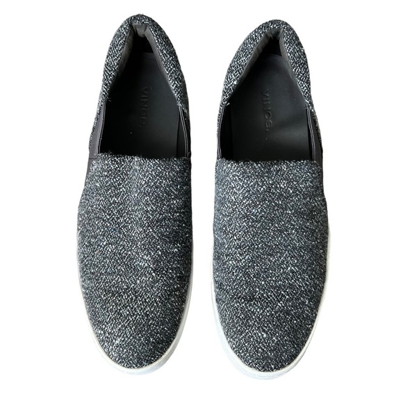 Vince - The Warren Slip On Tweed Casual Platform Sneaker Shoe Sz 9.5 - Picture 2 of 10